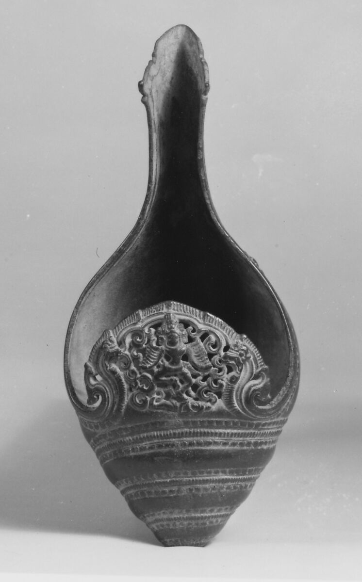 Libation Vessel in the Form of a Conch, Bronze, Cambodia or Thailand 