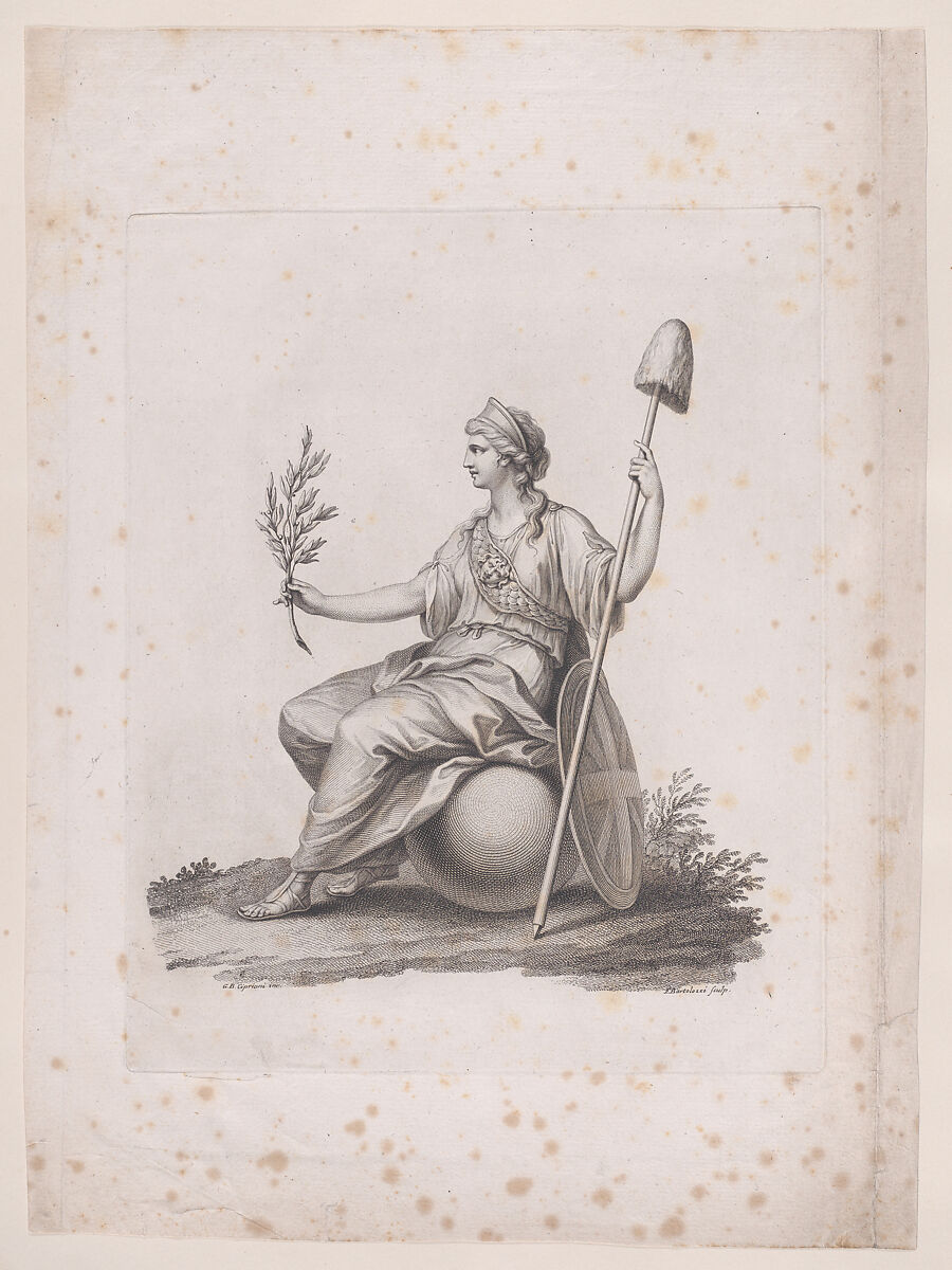 Britannia, Francesco Bartolozzi (Italian, Florence 1728–1815 Lisbon), Etching and engraving; only state 