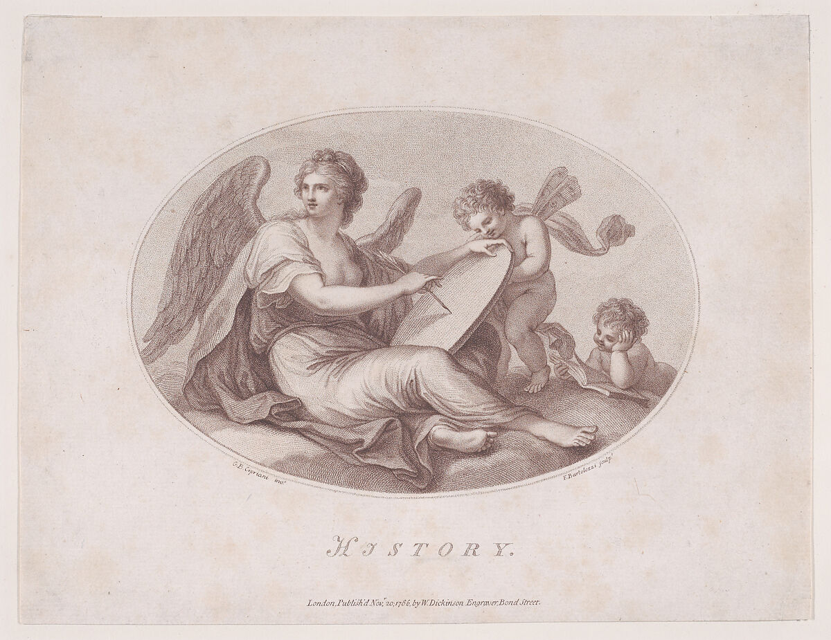 History, Francesco Bartolozzi (Italian, Florence 1728–1815 Lisbon), Etching and stipple engraving 