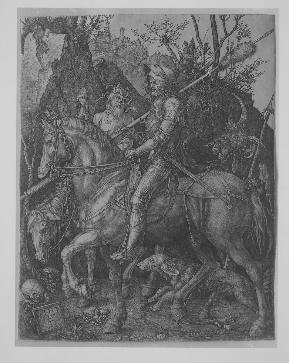 Knight, Death and the Devil, Albrecht Dürer (German, Nuremberg 1471–1528 Nuremberg), Engraving