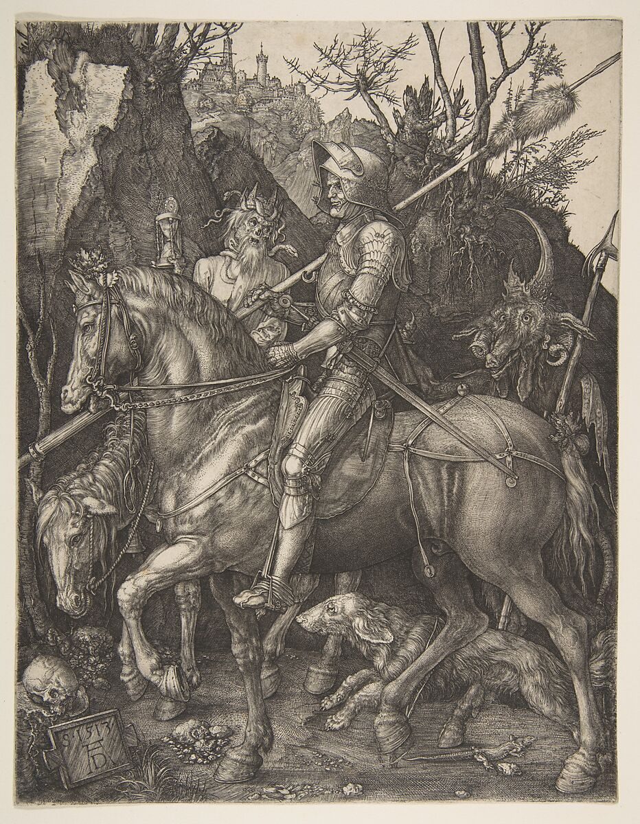 Knight, Death and the Devil, Albrecht Dürer (German, Nuremberg 1471–1528 Nuremberg), Engraving 