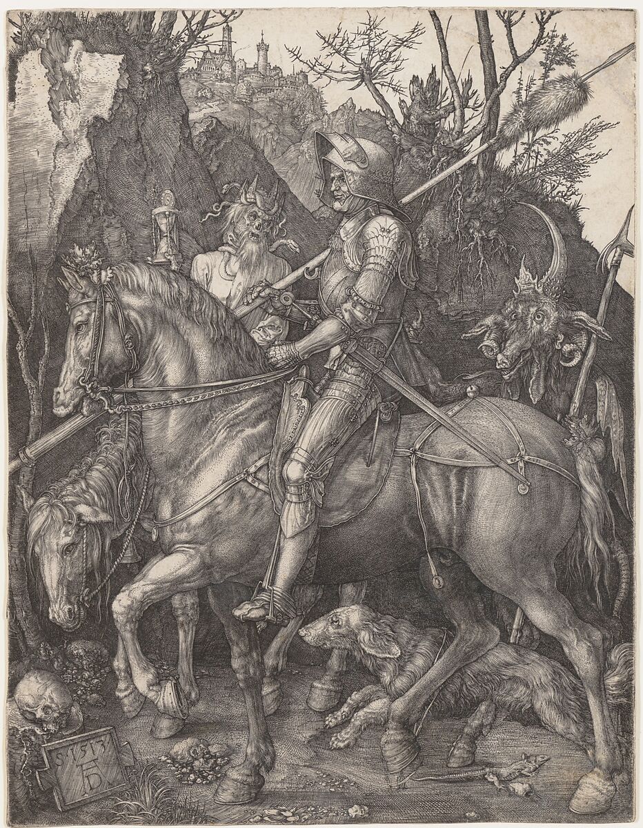 Knight, Death and the Devil, Albrecht Dürer (German, Nuremberg 1471–1528 Nuremberg), Engraving