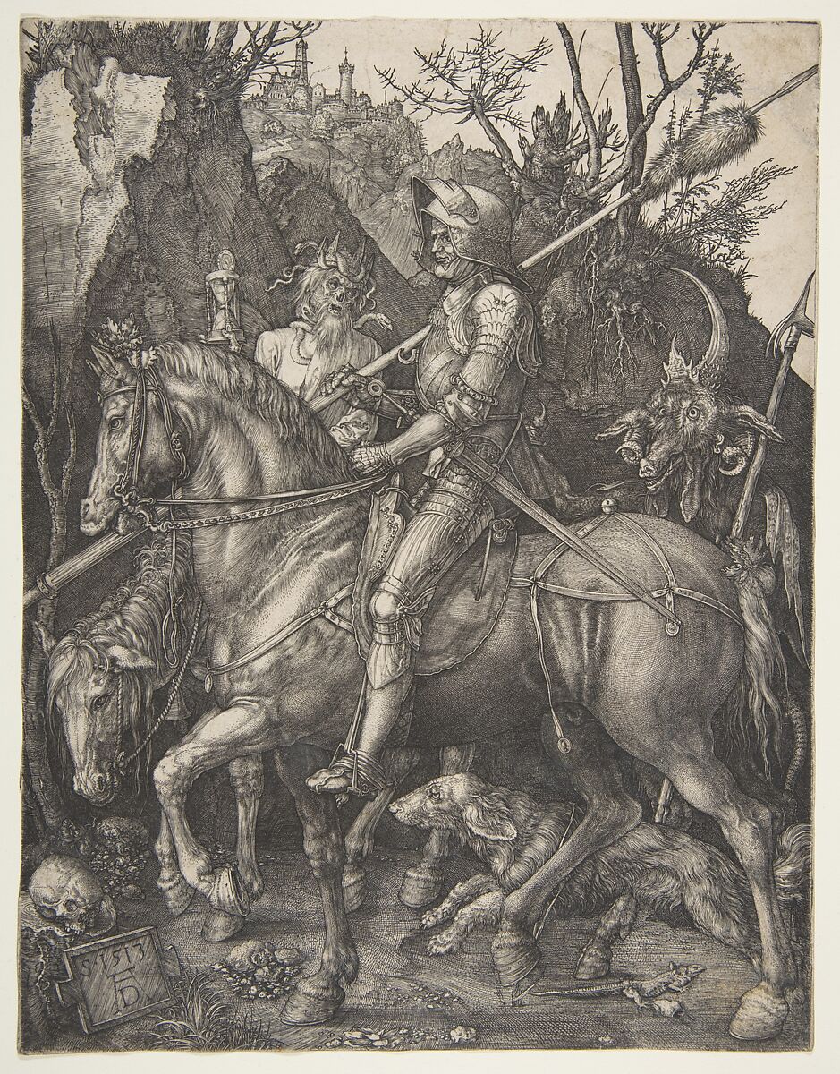Knight, Death and the Devil, Albrecht Dürer (German, Nuremberg 1471–1528 Nuremberg), Engraving 