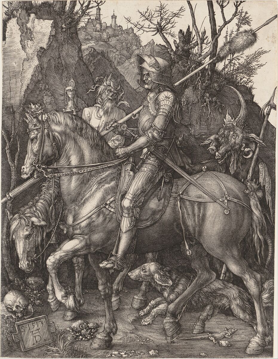 Knight, Death, and the Devil, Albrecht Dürer (German, Nuremberg 1471–1528 Nuremberg), Engraving