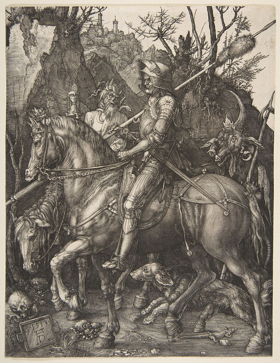 Knight, Death, and the Devil, Albrecht Dürer (German, Nuremberg 1471–1528 Nuremberg), Engraving 