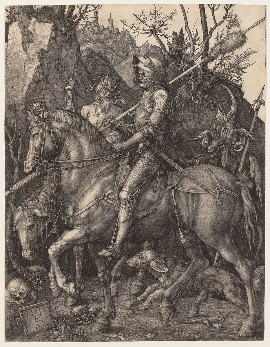 Knight, Death, and the Devil, Albrecht Dürer (German, Nuremberg 1471–1528 Nuremberg), Engraving