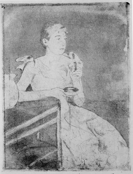 After-dinner Coffee, Mary Cassatt (American, Pittsburgh, Pennsylvania 1844–1926 Le Mesnil-Théribus, Oise), Soft-ground etching; third state of three