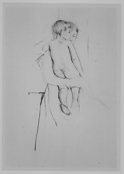 Baby's Back, Mary Cassatt (American, Pittsburgh, Pennsylvania 1844–1926 Le Mesnil-Théribus, Oise), Drypoint and soft-ground etching; third state of three
