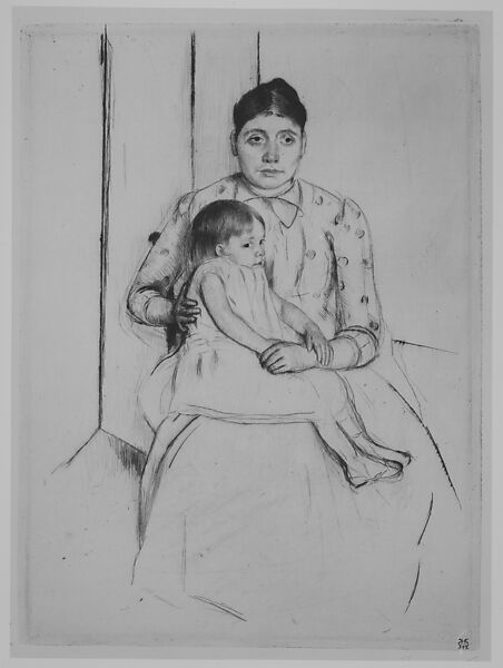 Repose, Mary Cassatt (American, Pittsburgh, Pennsylvania 1844–1926 Le Mesnil-Théribus, Oise), Drypoint; fifth state of five