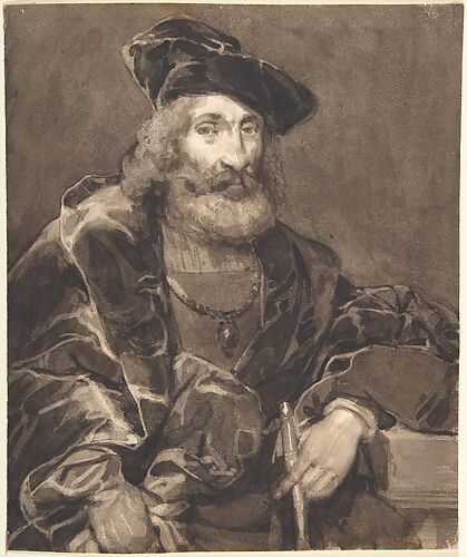 Half-length Portrait of a Bearded Man in Historical Dress