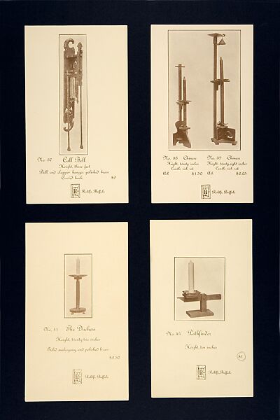 Advertising Card for a Call Bell: No. 37, Issued by Charles Rohlfs (American, Brooklyn, New York 1853–1936 Buffalo, New York), Half-tone commercial process, printed in brown ink on glossy wove paper 