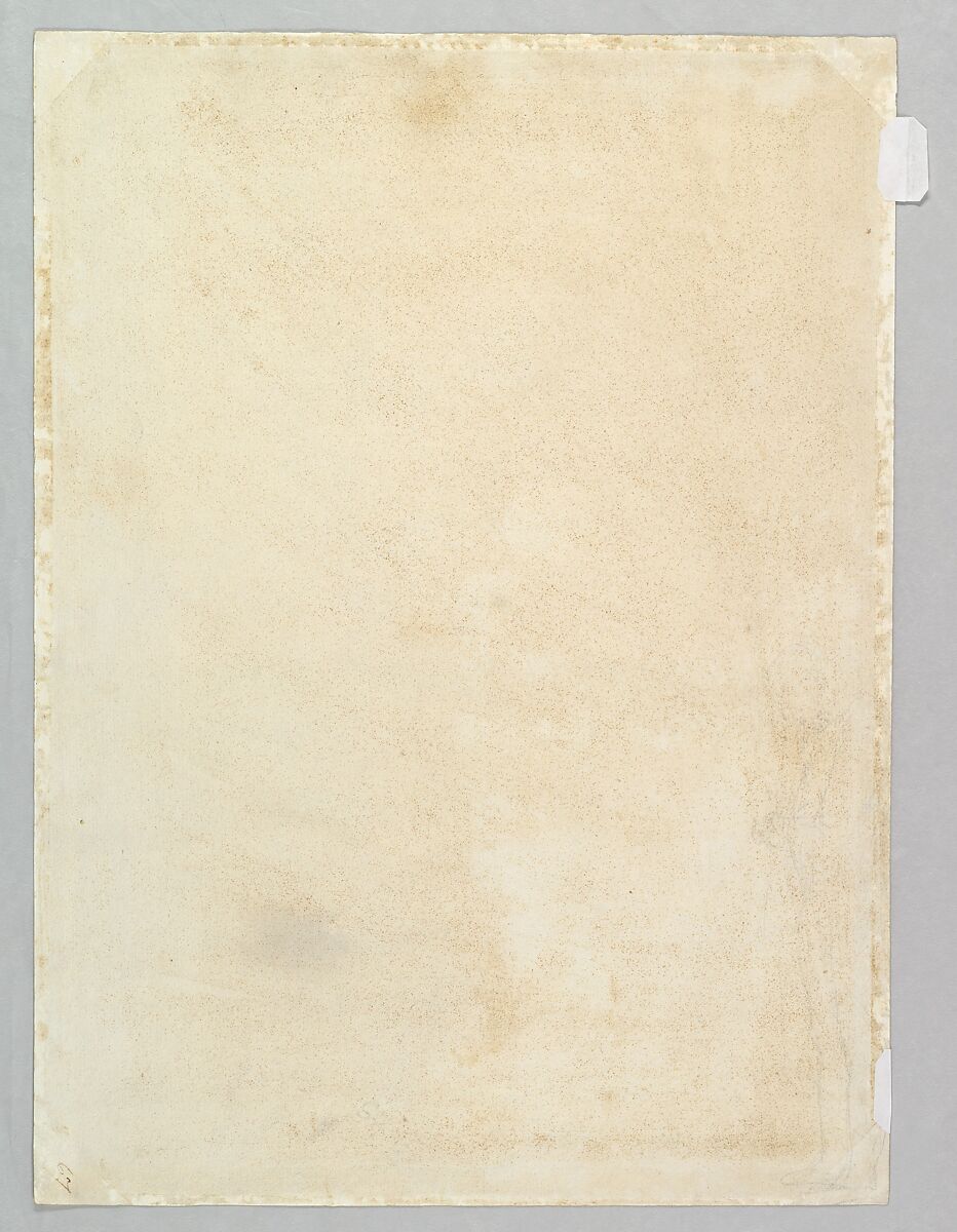 The Harbor of Copenhagen from the Esplanade between Langelinie Park and Toldboden or the Customs House, Christoffer Wilhelm Eckersberg (Danish, Blåkrog 1783–1853 Copenhagen), Pen and gray ink, brush and gray wash, over graphite; verso: graphite; framing line in pen and black ink