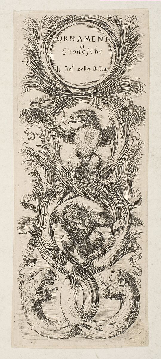 Frontispiece: Ornamenti o Grottesche, Stefano della Bella (Italian, Florence 1610–1664 Florence), Etching 