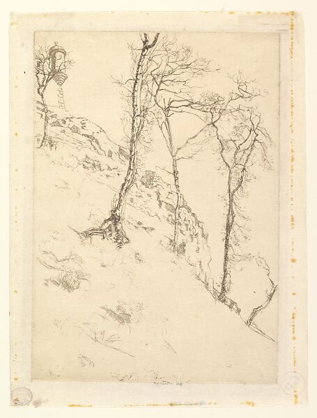 Castle Rock, No. 3, Ernest S. Lumsden (British, London 1883–1948 Edinburgh), Etching 