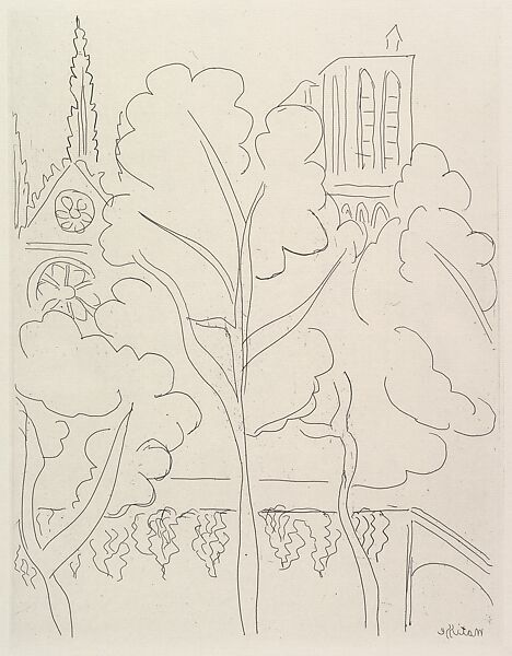 La Cité–Notre-Dame, Henri Matisse (French, Le Cateau-Cambrésis 1869–1954 Nice), Etching 