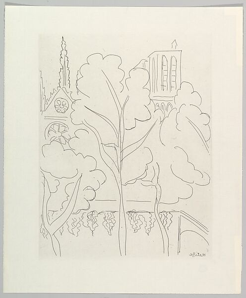 La Cité–Notre-Dame, Henri Matisse (French, Le Cateau-Cambrésis 1869–1954 Nice), Etching
