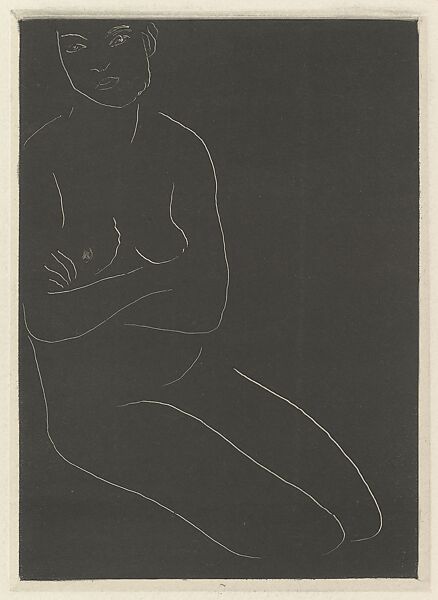 Seated Nude with Arms Crossed, Henri Matisse (French, Le Cateau-Cambrésis 1869–1954 Nice), Monotype 