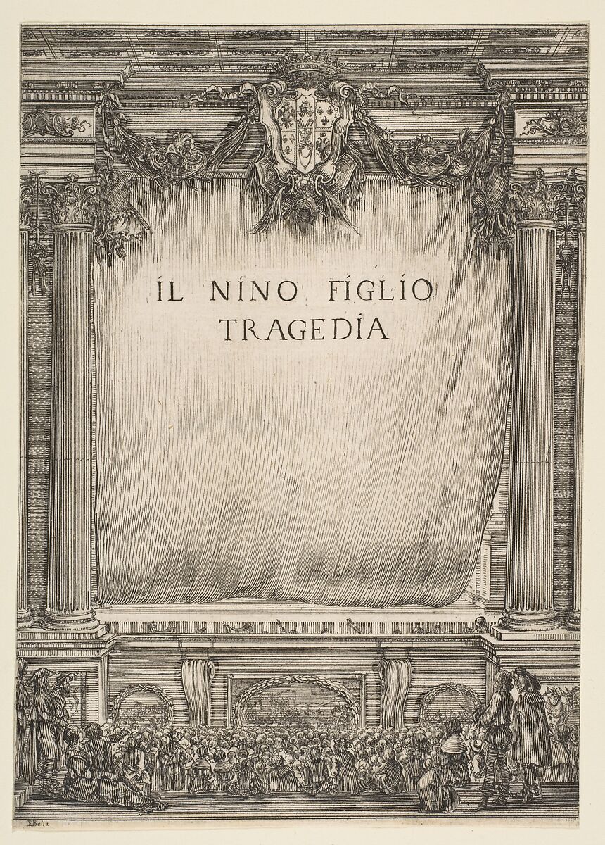 Frontispiece for "Il Nino Figlio", Stefano della Bella (Italian, Florence 1610–1664 Florence), Etching 