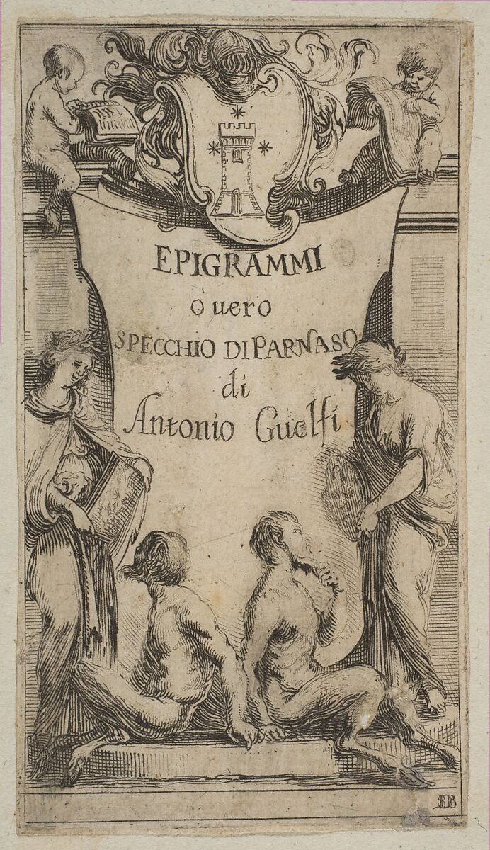 Frontispiece for Epigrammi de Guelfi, Etched by Stefano della Bella (Italian, Florence 1610–1664 Florence), Etching 