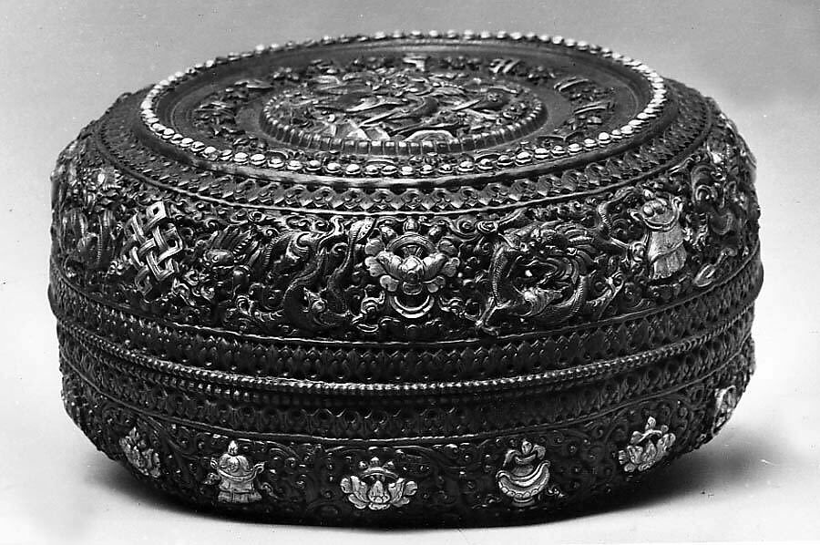 Box with Cover, Bronze, Tibet 