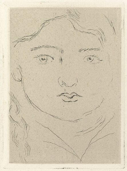 Head of a Child–Apollon, Henri Matisse (French, Le Cateau-Cambrésis 1869–1954 Nice), Etching on chine collé 
