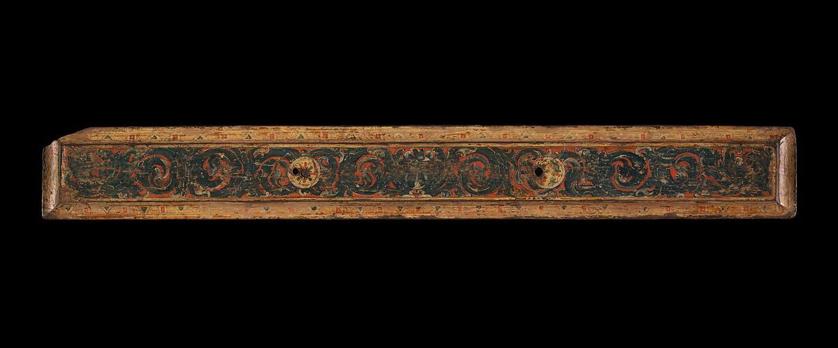 Manuscript Cover with Avalokiteshvara (The Bodhisattva of Infinite Compassion), Distemper on wood, Nepal (Kathmandu Valley)