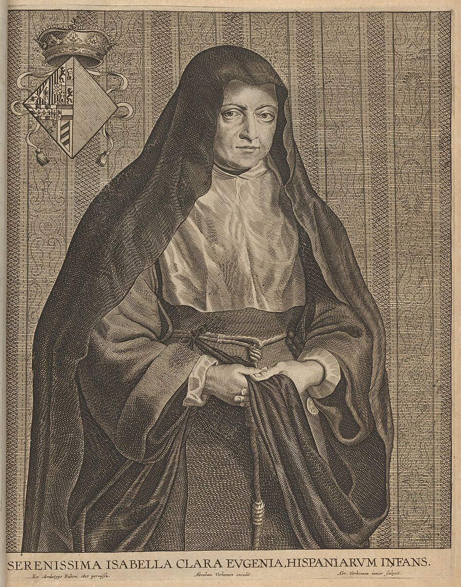 Isabella Clara Eugenia, Abraham Verhouven (Flemish, Antwerp 1580–1639 Antwerp), Engraving 