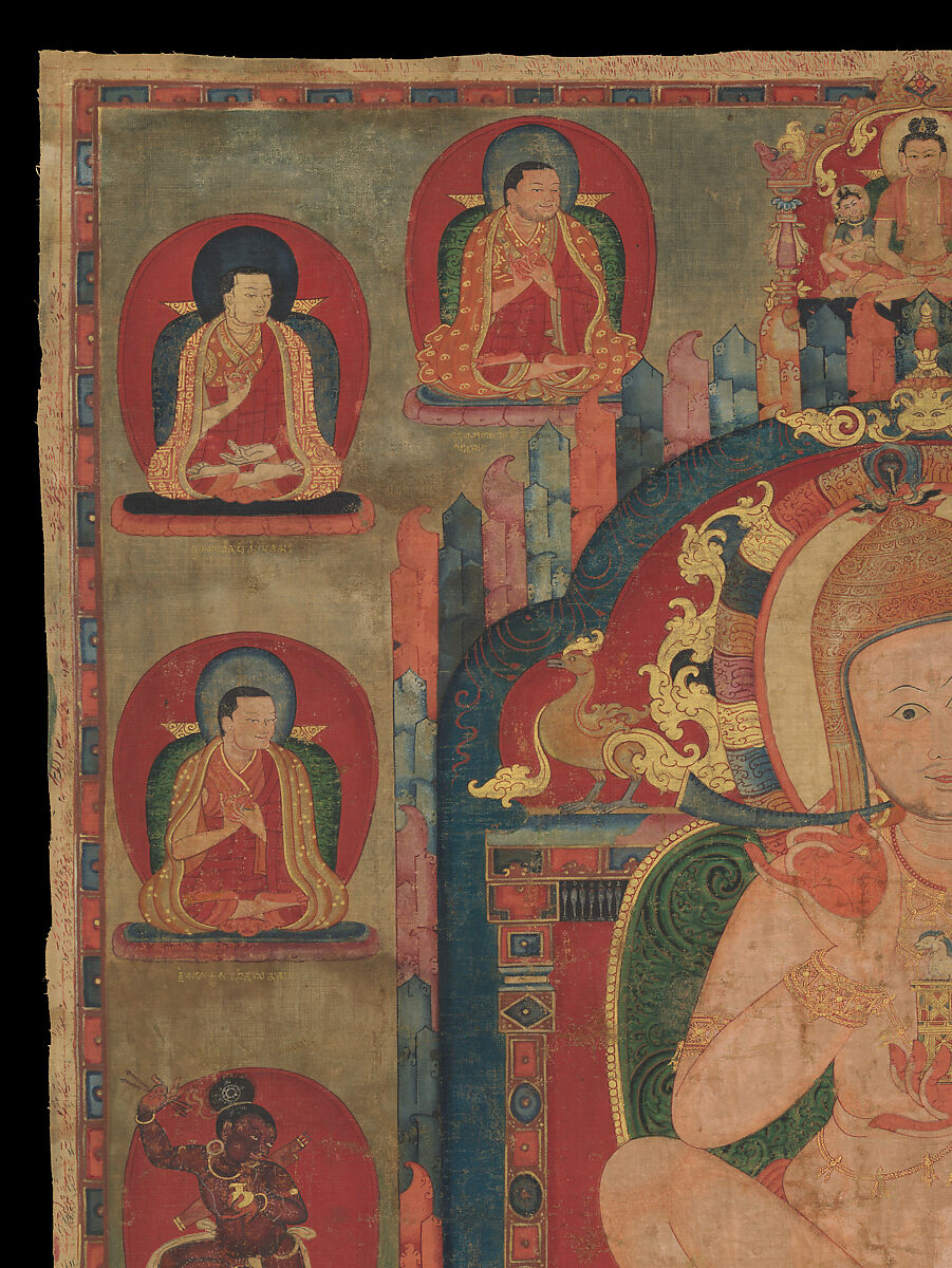Mahasiddha Jnanatapa, Distemper on cloth, Eastern Tibet, Kham, Riwoche monastery