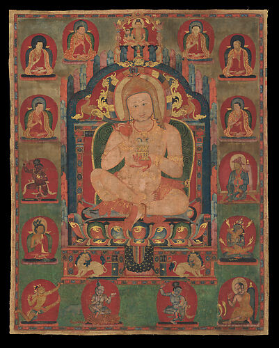 Portrait of Jnanatapa Attended by Lamas and Mahasiddhas