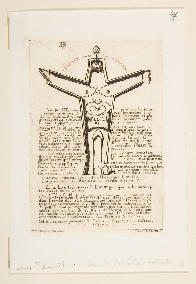 Lunar Law, No. 2, Charles Meryon (French, 1821–1868), Etching, printed on laid paper; fourth state of six 