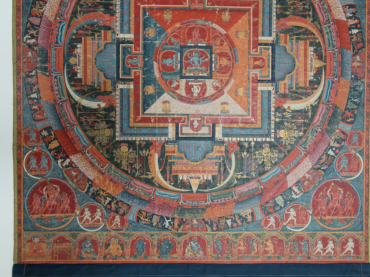 Mandala of Jnanadakini, Distemper on cloth, Tibet