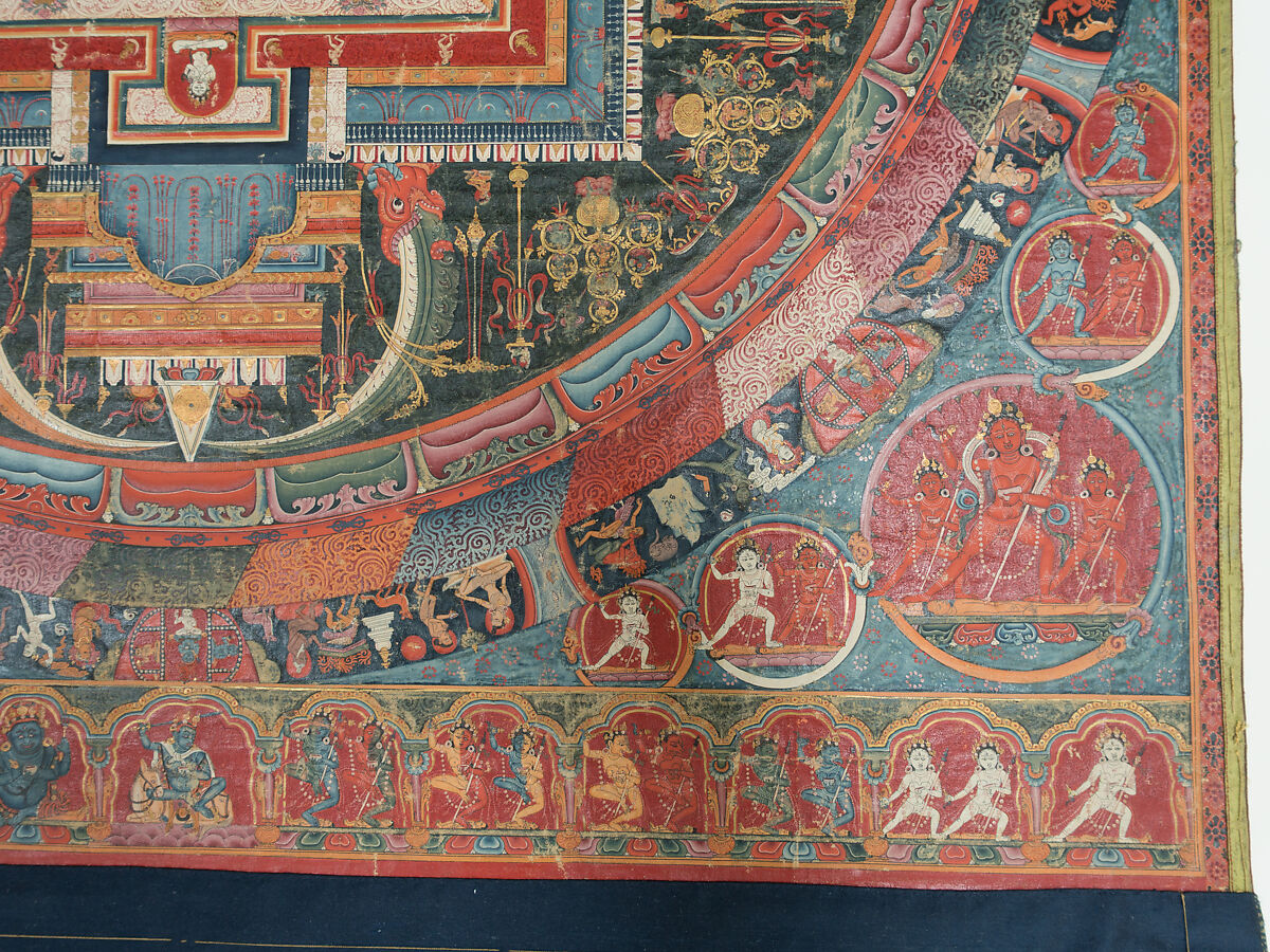 Mandala of Jnanadakini, Distemper on cloth, Tibet
