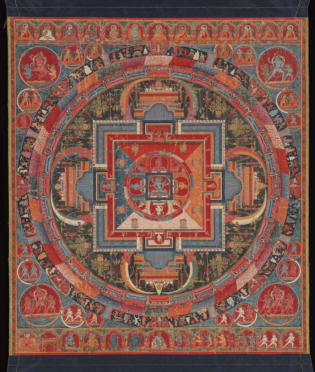 Mandala of Jnanadakini, Distemper on cloth, Tibet 