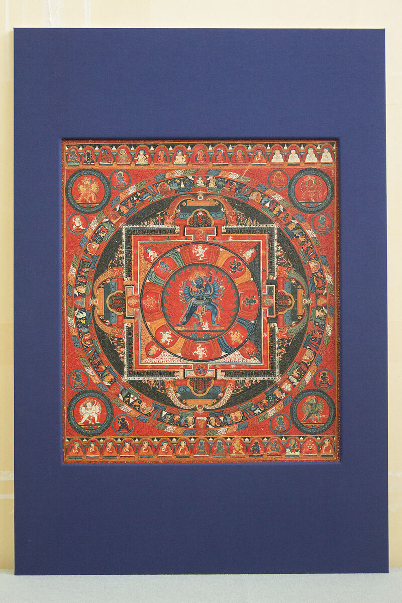 Mandala of Hevajra, Sakya School, Ink and color on cloth, Tibet 