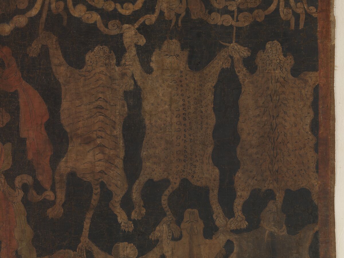 Offerings to Wrathful Deities, Distemper and ink on cloth, Tibet