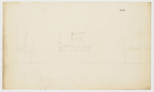 Carriage Draft Book 1893–1905, Brewster &amp; Co. (American, New York), Red ink grid and graphite drawings. Some drawings include notations in graphite and red and black ink.