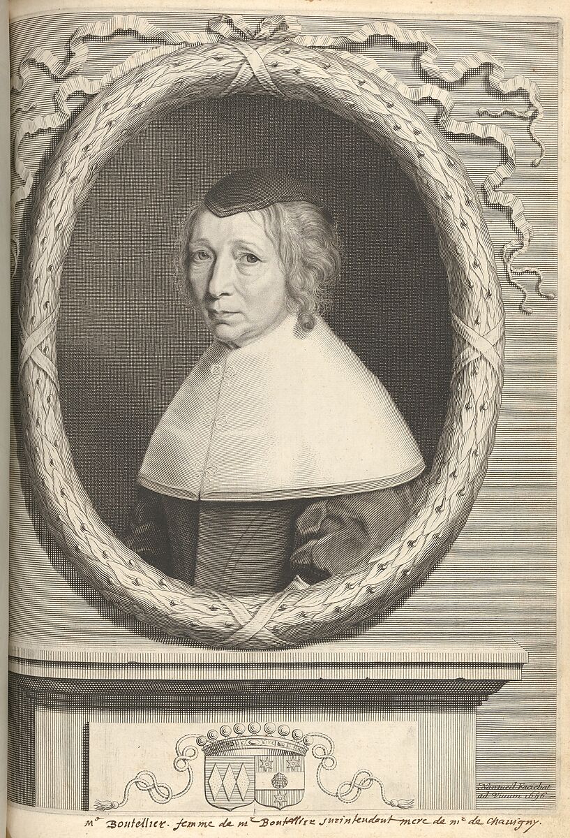 Madame Boutellier, Robert Nanteuil (French, Reims 1623–1678 Paris), Engraving 