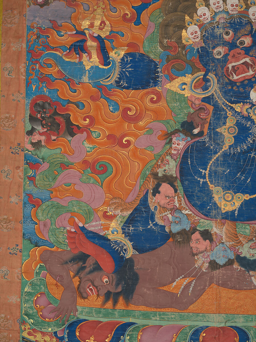 Yamantaka, Destroyer of the God of Death, Distemper on cloth, Tibet