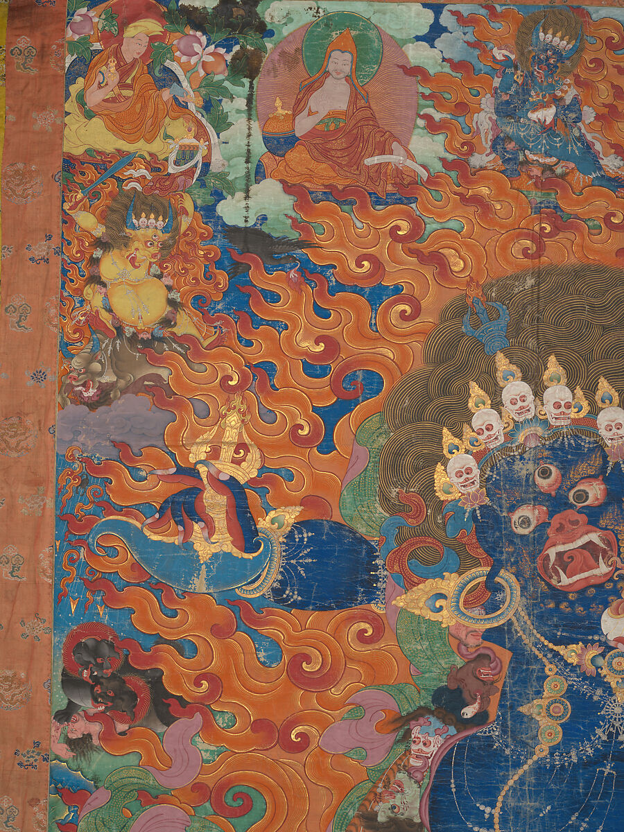 Yamantaka, Destroyer of the God of Death, Distemper on cloth, Tibet