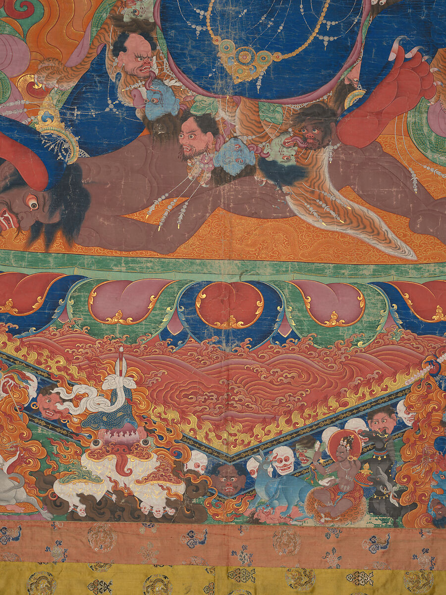 Yamantaka, Destroyer of the God of Death, Distemper on cloth, Tibet