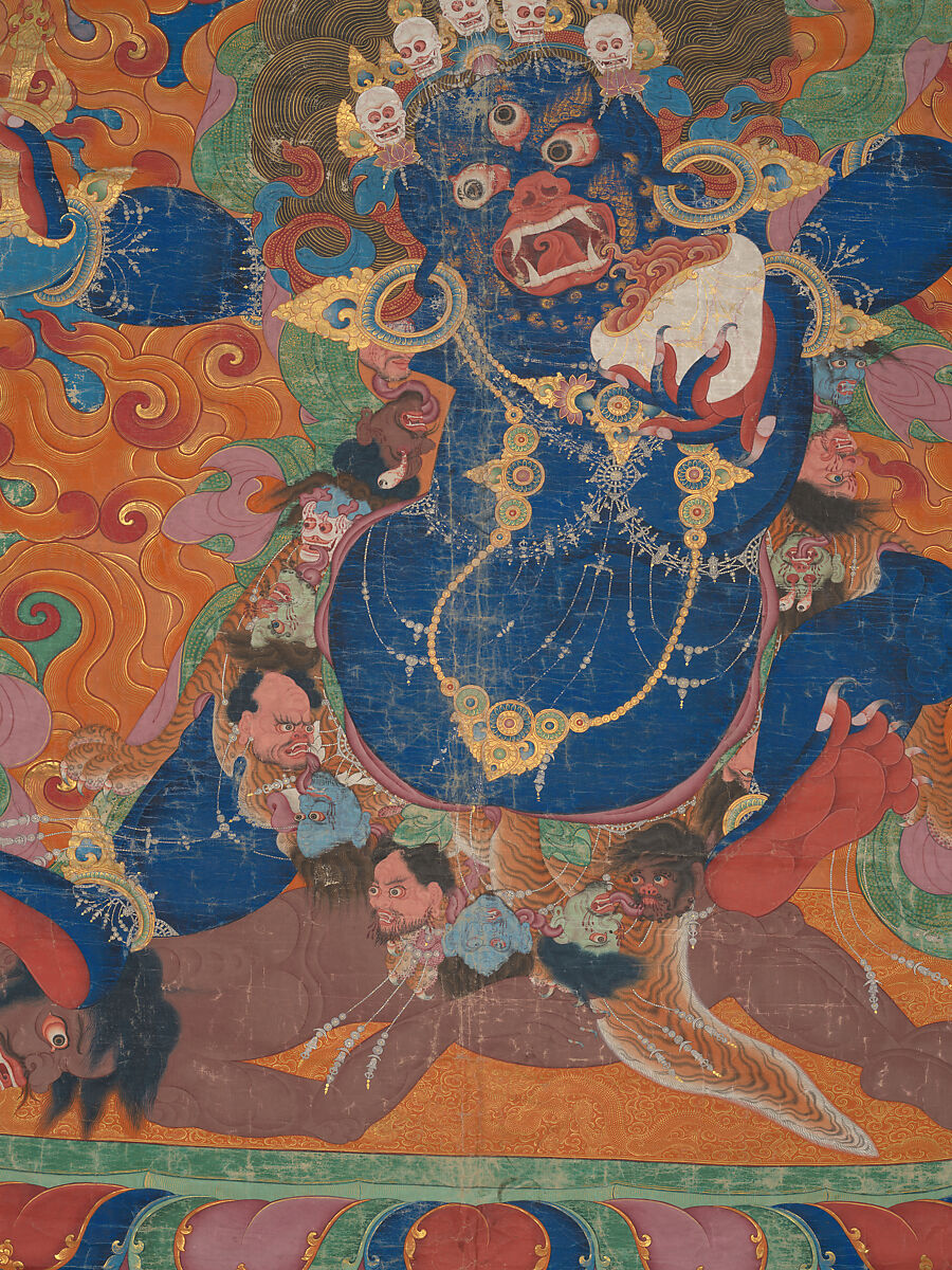 Yamantaka, Destroyer of the God of Death, Distemper on cloth, Tibet