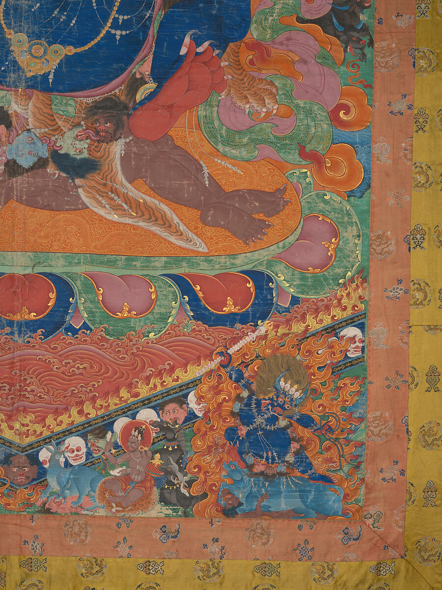 Yamantaka, Destroyer of the God of Death, Distemper on cloth, Tibet