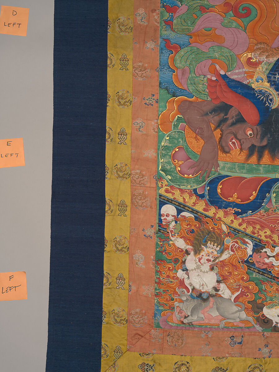 Yamantaka, Destroyer of the God of Death, Distemper on cloth, Tibet