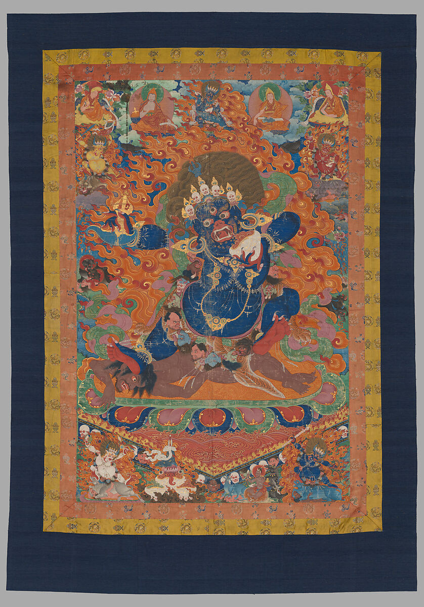 Yamantaka, Destroyer of the God of Death, Distemper on cloth, Tibet