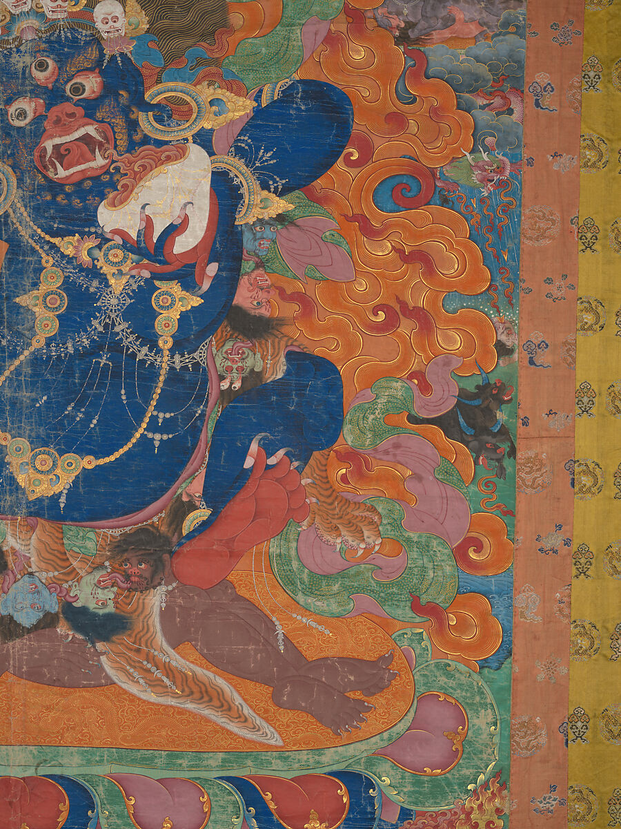 Yamantaka, Destroyer of the God of Death, Distemper on cloth, Tibet