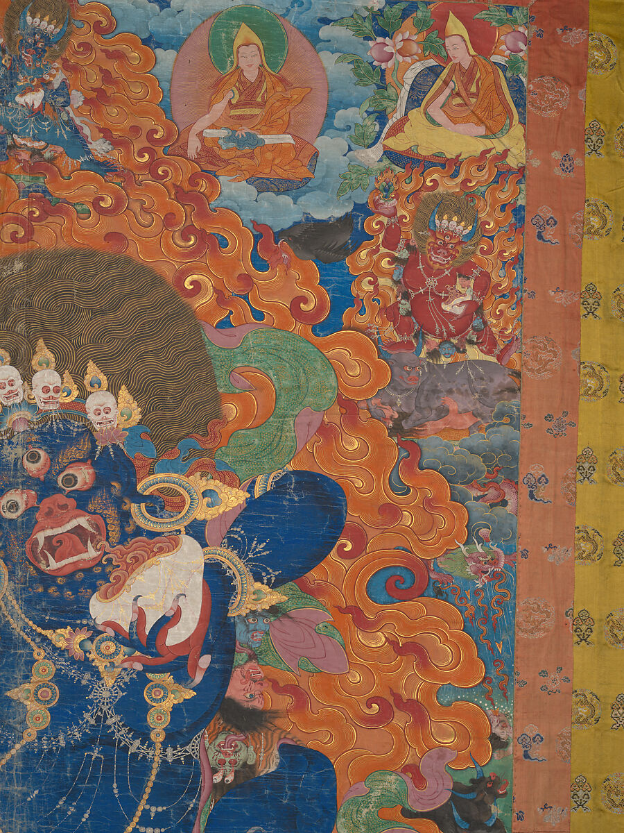 Yamantaka, Destroyer of the God of Death, Distemper on cloth, Tibet