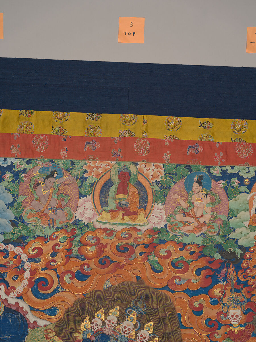 The Wrathful Protector Mahakala, Tantric Protective Form of Avalokiteshvara, Distemper on cloth, Tibet