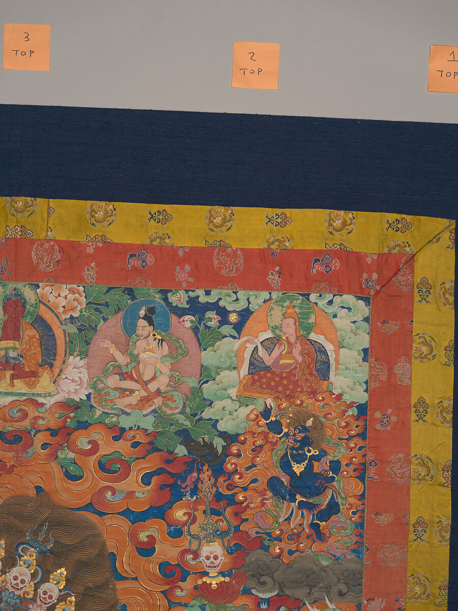 The Wrathful Protector Mahakala, Tantric Protective Form of Avalokiteshvara, Distemper on cloth, Tibet