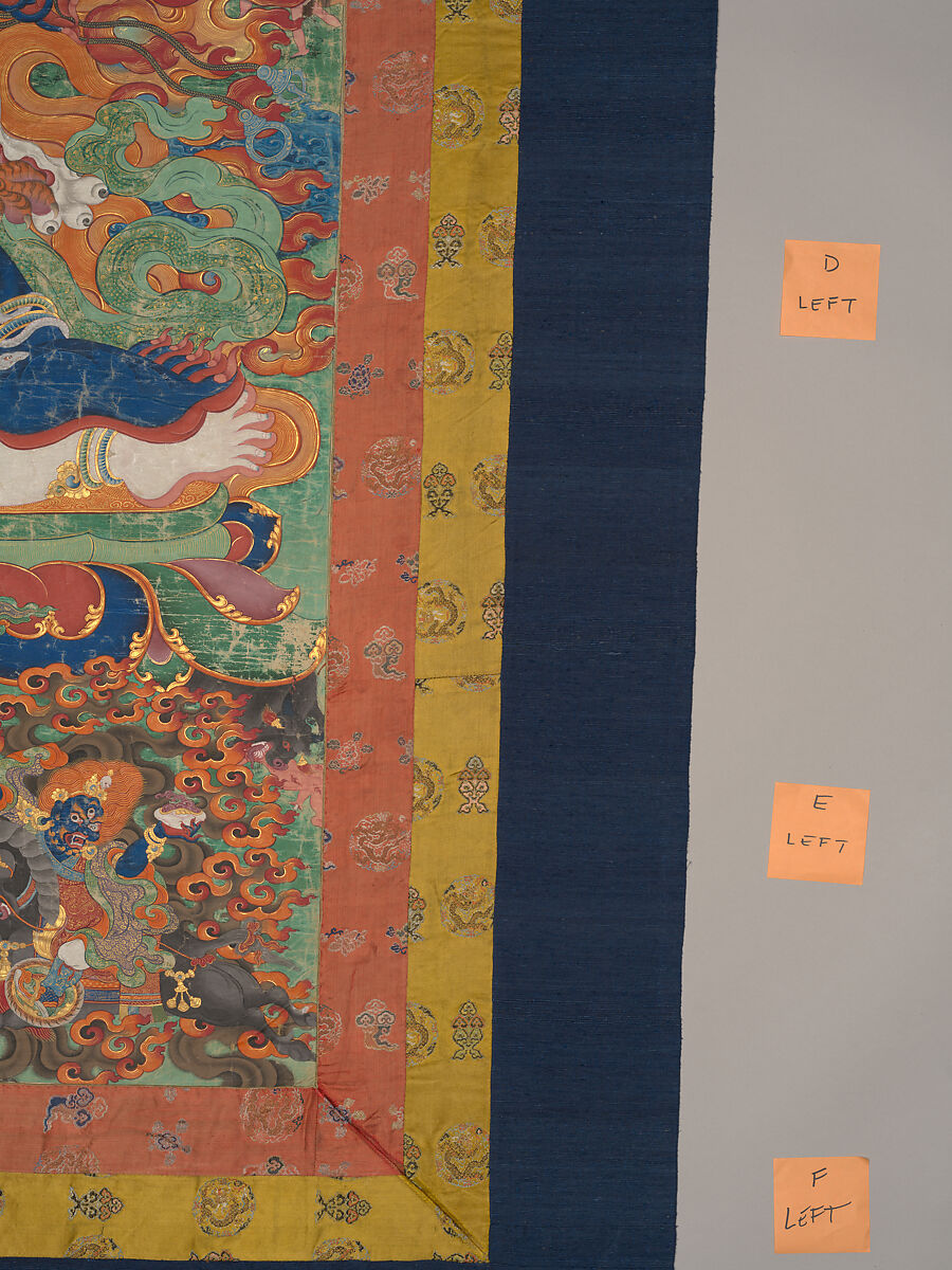 The Wrathful Protector Mahakala, Tantric Protective Form of Avalokiteshvara, Distemper on cloth, Tibet