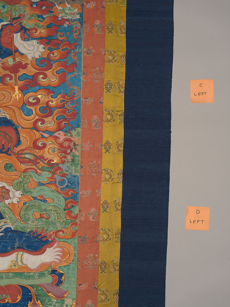 The Wrathful Protector Mahakala, Tantric Protective Form of Avalokiteshvara, Distemper on cloth, Tibet